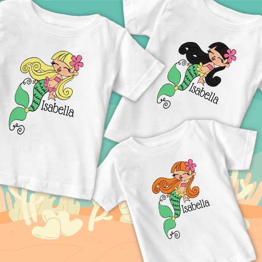 Pour Bébé T-shirt de la sirène