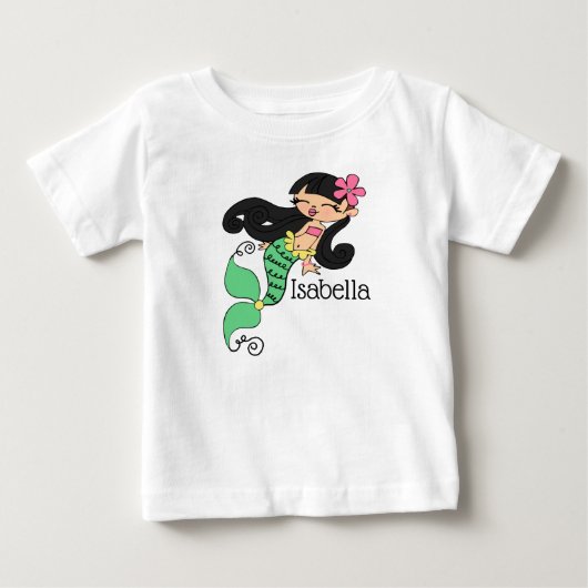 Pour Bébé T-shirt de la sirène (Devant)