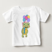 Pour Bébé T-shirt de la tortue d'anniversaire (Devant)