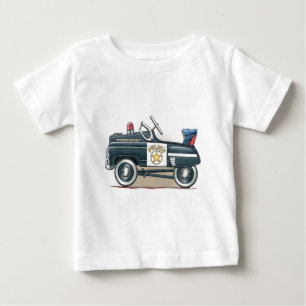 Pour Bébé T-shirt de la voiture de pédale de police