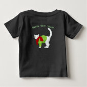 Pour Bébé T-shirt de l'arbre de Noël mignon Kitty (Dos)