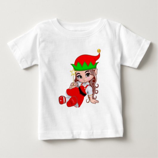 Pour Bébé T-Shirt de lutin de fée mignon (Devant)