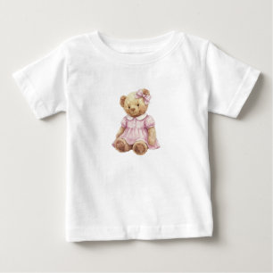 Pour Bébé T-shirt de naissance ourson jumelles fille