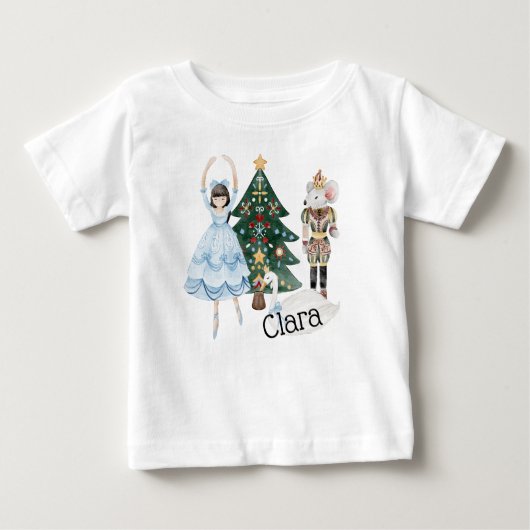 Pour Bébé T-shirt de Noël Nutcracker avec Clara (Devant)
