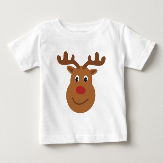 Pour Bébé T-shirt de Noël Rennes (Devant)