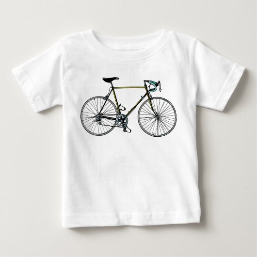Pour Bébé T-shirt de nourrisson de bicyclette (Devant)
