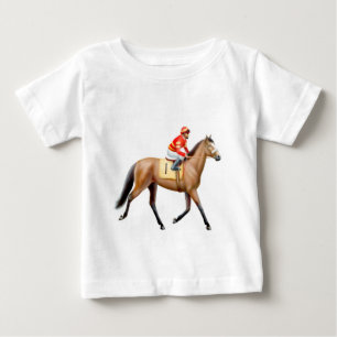 Pour Bébé T-shirt de nourrisson de cheval de course de pur