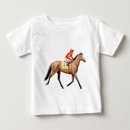 Pour Bébé T-shirt de nourrisson de cheval de course de pur (Devant)