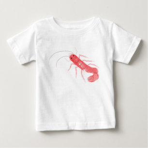 Pour Bébé T-shirt de nourrisson de crevette rose