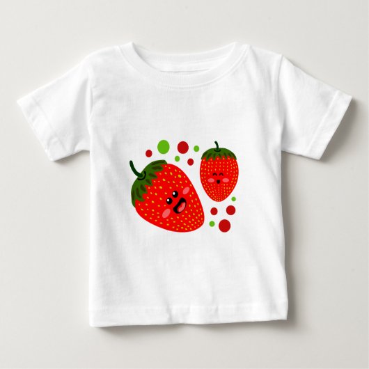 Pour Bébé T-shirt de nourrisson de fraises (Devant)