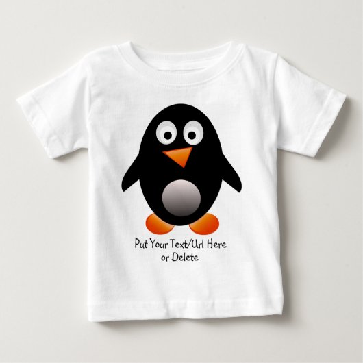 Pour Bébé T-shirt de nourrisson de pingouin (Devant)