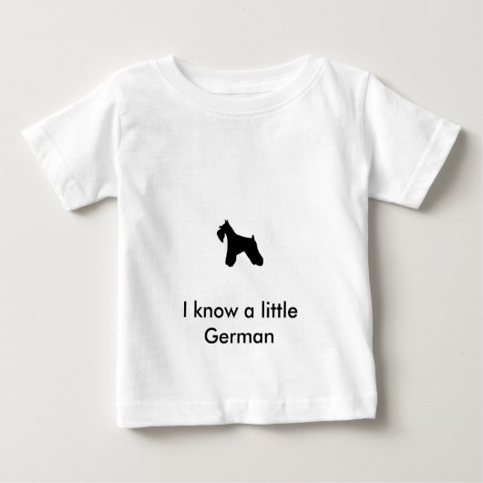 Pour Bébé T-shirt de nourrisson de Schnauzer miniature (Devant)