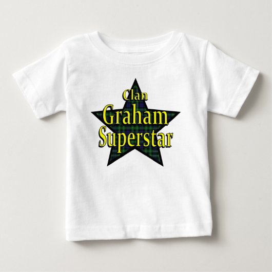 Pour Bébé T-shirt de nourrisson de superstar de Graham de (Devant)