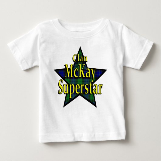 Pour Bébé T-shirt de nourrisson de superstar de McKay de (Devant)
