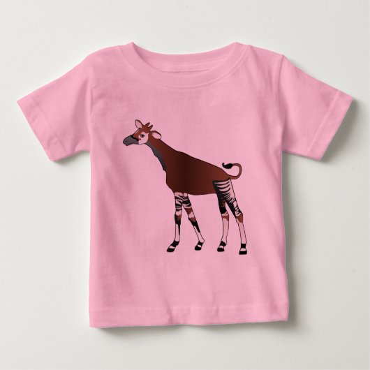 Pour Bébé T-shirt de nourrisson d'okapi (Devant)