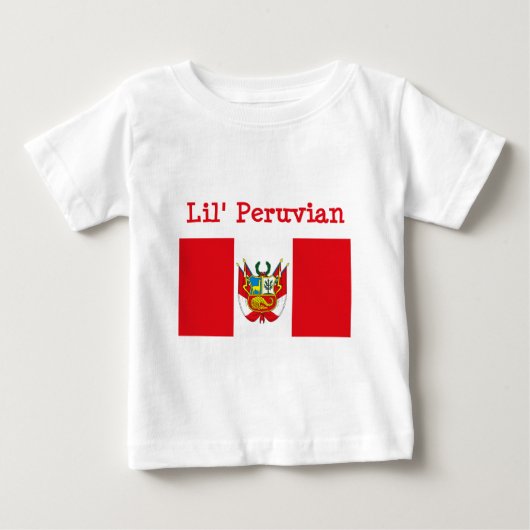 Pour Bébé T-shirt de Péruviens de Lil (Devant)