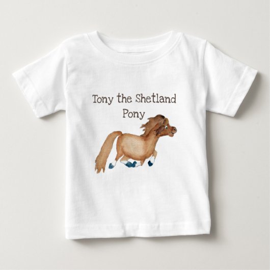 Pour Bébé T-shirt de poney (Devant)