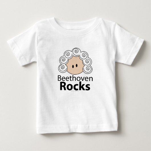 Pour Bébé T-shirt de roches de Beethoven (Devant)