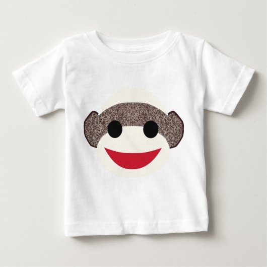Pour Bébé T-Shirt de singe-Sock (Devant)