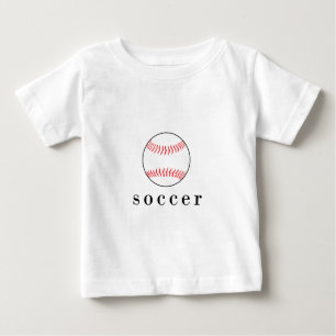 Pour Bébé T-Shirt de sport drôle et hilarant de soccer baseb