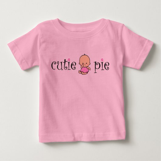 Pour Bébé T-shirt de tarte de Cutie (Devant)