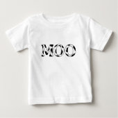 Pour Bébé T-shirt de vache à MOO (Devant)
