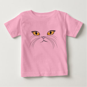 Pour Bébé T-shirt de visage de chat
