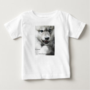 Pour Bébé T-shirt d'enfant en bas âge de chiot de loup