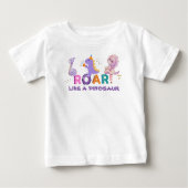 Pour Bébé T-Shirt Dinosaur Roar Toddler (Devant)