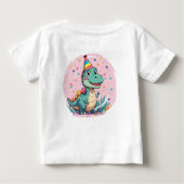Pour Bébé T-shirt Dinosaure Carton mignon (Dos)