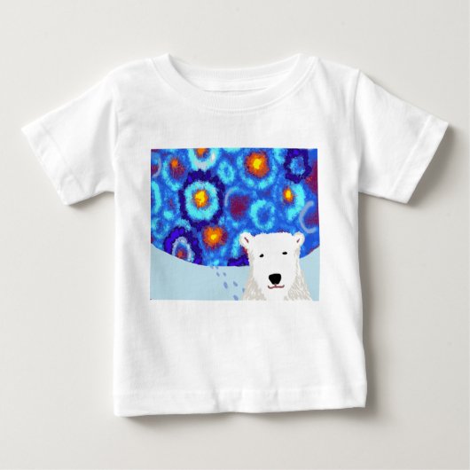Pour Bébé T-shirt d'ours blanc (Devant)