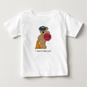 Pour Bébé T-shirt d'ours de nounours de policier