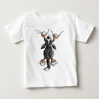 Pour Bébé T-shirt drôle de bande dessinée de chien de