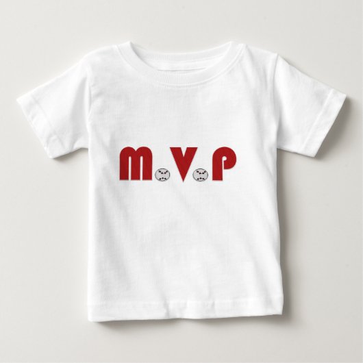 Pour Bébé T-shirt du base-ball MVP (nourrissons) (Devant)