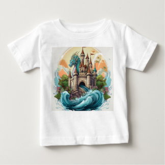 Pour Bébé T-shirt du château magique et dragon