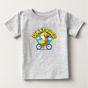 Pour Bébé T-Shirt Ducky Rider Cartoon