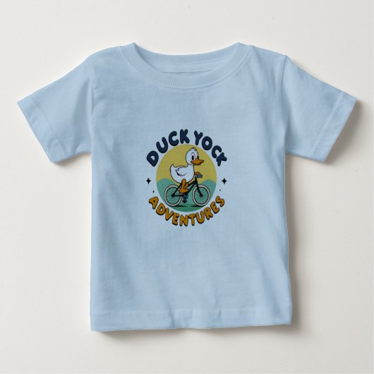 Pour Bébé T-Shirt Ducky Rider Cartoon (Devant)