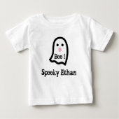 Pour Bébé T-shirt Éffrayant Ghost Boo (Devant)