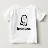 Pour Bébé T-shirt Éffrayant Ghost Boo (Dos)