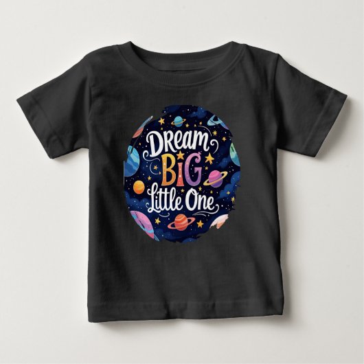 Pour Bébé T-shirt enfant à thème spatial (Devant)
