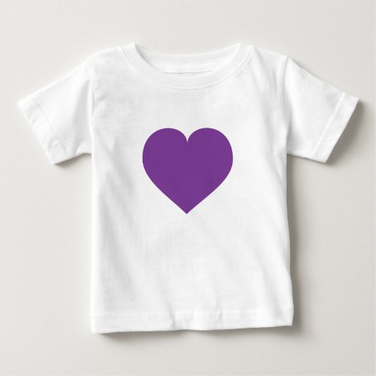 Pour Bébé T-shirt enfant au coeur pourpre (Devant)