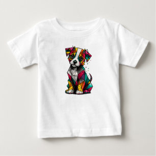 Pour Bébé T-shirt Enfant Chien Mignon Coloré - Un cadeau pou
