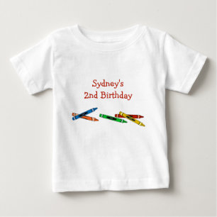 Pour Bébé T-shirt enfant d'anniversaire Crayons