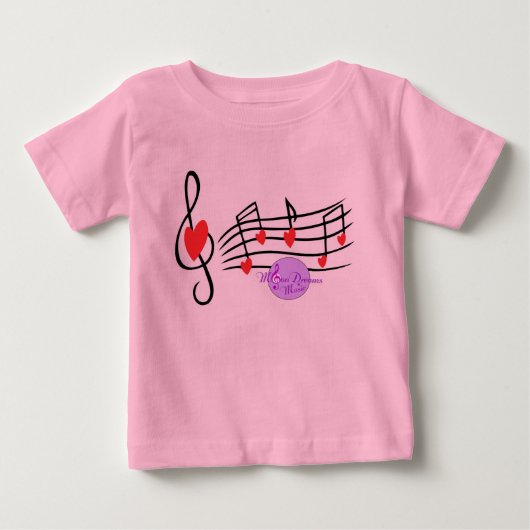 Pour Bébé T-shirt enfant de la chanson d'amour (Devant)