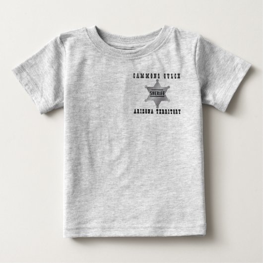 Pour Bébé T-shirt enfant Gammons Gulch Sheriff (Devant)
