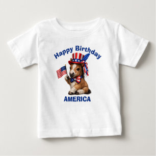 Pour Bébé T-Shirt Enfant Patriotique Poney (5l)
