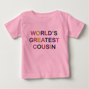 Pour Bébé T-shirt enfant rose Cousin le plus grand du monde
