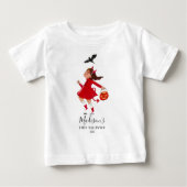 Pour Bébé T-shirt enfant rouge diable d'Halloween (Devant)