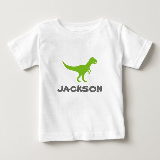 Pour Bébé T-shirt enfant Trex dinosaur avec nom enfant perso (Devant)