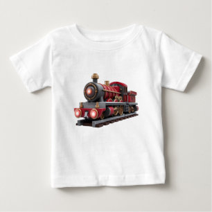 Pour Bébé T-Shirt Enfants Aventure – Train à Vapeur Rouge Cl